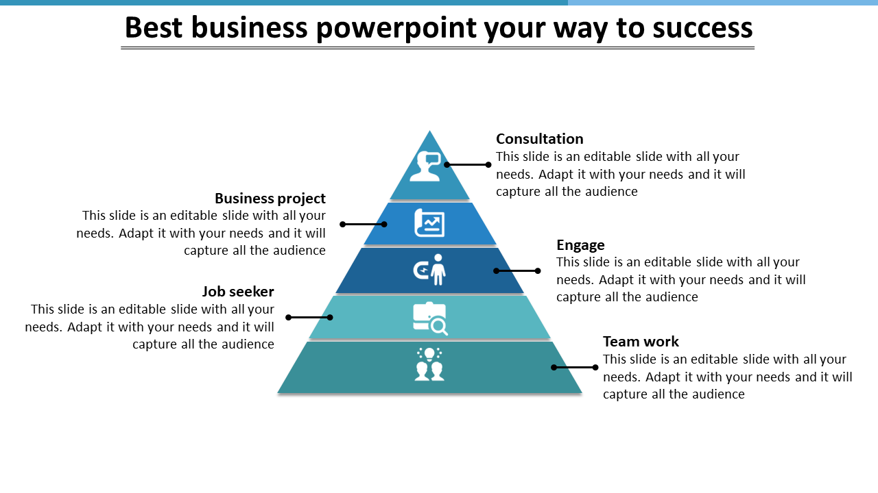 Free - Free best business PowerPoint slide with triangle shape 